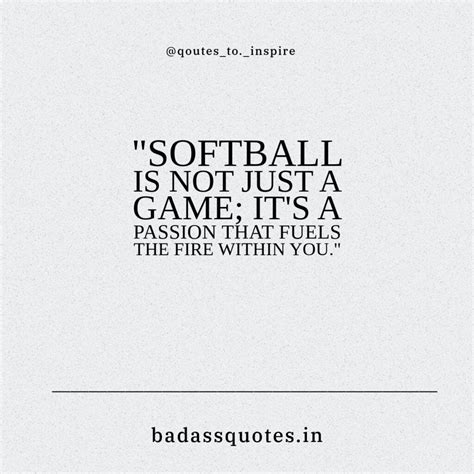 60+ Swinging for Success: Inspiring Softball Quotes | Inspirational ...