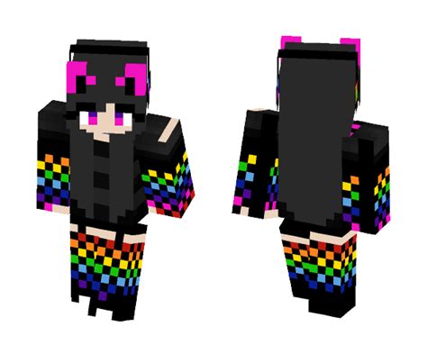 Download Rainbow Girl Minecraft Skin For Free Superminecraftskins