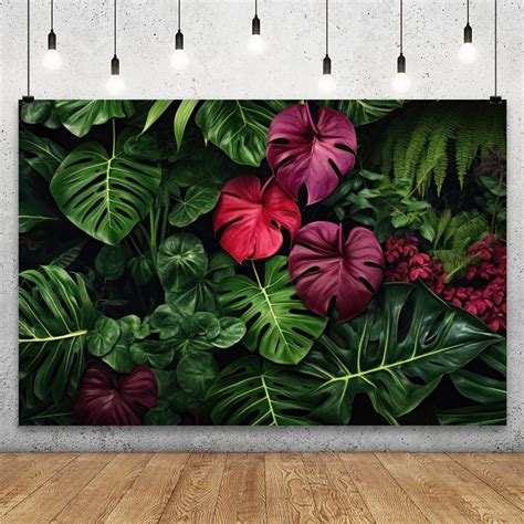 Amazon YongFoto Tropical Rainforest Jungle Backdrop 7x5ft