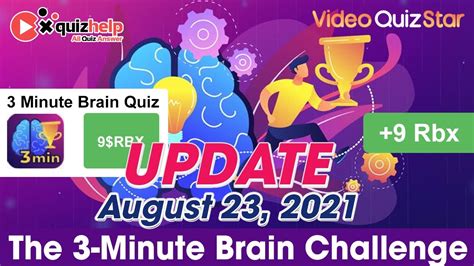 The Minute Brain Challenge Quiz Answers Earn Rbx Video