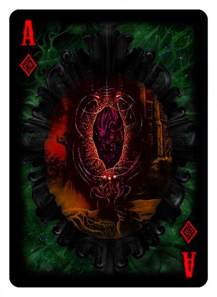 Ace Of Diamonds From Cthulhu The Great Old One Unnameable Horrors