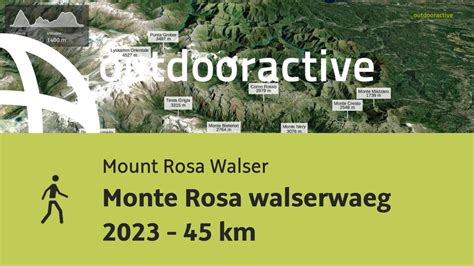 Monte Rosa Walserwaeg Km Youtube