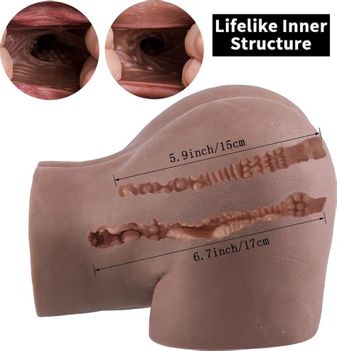 Masturbador masculino realista con vagina y sexo anal muñeca de bolsillo y coño masturbadores