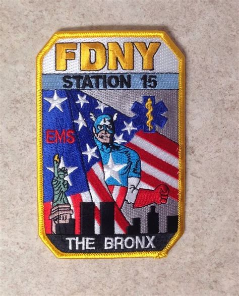 Fdny Nyc New York Ems Emt Paramedic Ambulance Patch Fire Ny Station