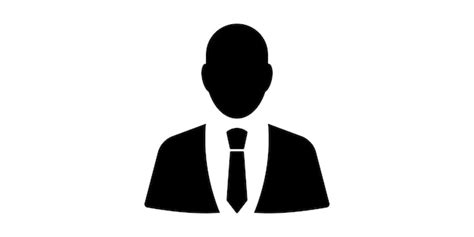 Vector De Icono De Hombre De Negocios Sobre Fondo Blanco Perfil Avatar Icono De Usuario