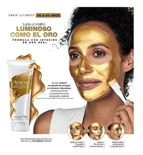 Mascarilla Facial Peel Off Oro Antiedad Anew Ultimate Avon Mercadolibre