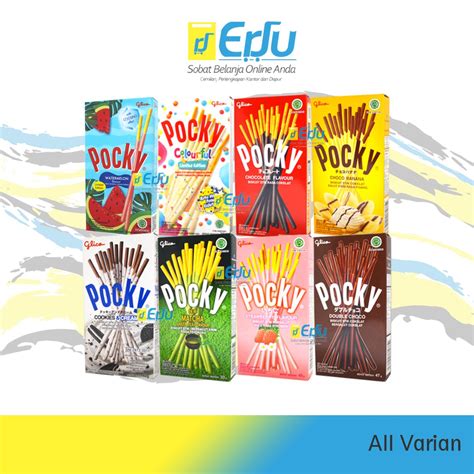 Jual VARIAN Glico Pocky Kue Biskuit Stick Rasa Coklat Semangka