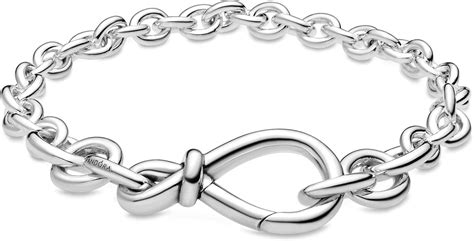 PANDORA Chunky Infinity Knot Chain Bracelet 925 Sterling Silver Charm Bracelet : Amazon.ca ...