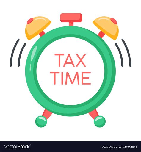 Tax time Royalty Free Vector Image - VectorStock