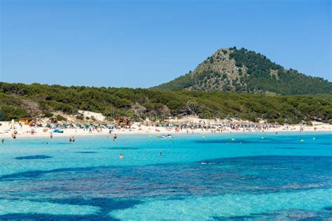 Cala Agulla Een Uniek Zandstrand In Het Noordoosten Van Majorca Spanje