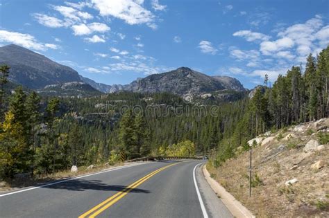 Road in Rocky Mountain National Park, USA Editorial Photography - Image ...