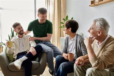 A Gay Couple Shares A Heartwarming Stock Photo Image Of Parents Relaxed