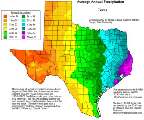 Texas Climate Regions Map