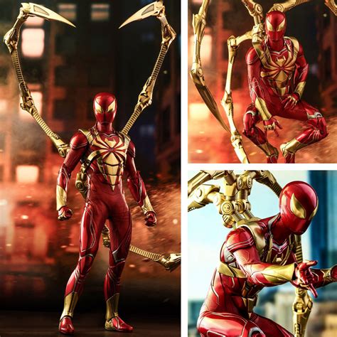 Spider Man Spider Man Iron Spider Armor 1 6 Figur Hot Toys SPACEart