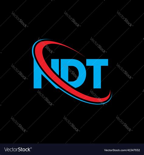 Ndt Logo Letter Design Royalty Free Vector Image