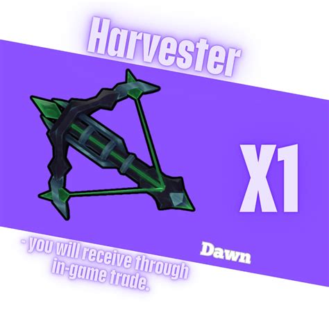 Mm2 Harvester Crossbow Murder Mystery 2 Roblox Knives And Guns Video