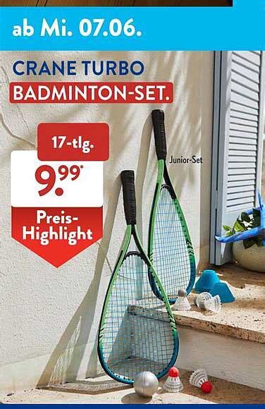 Crane Turbo Badminton set Angebot bei ALDI SÜD 1Prospekte de