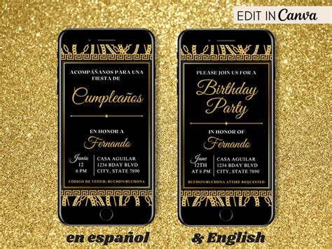 Buchon Birthday Buchona Party Theme Invite Belico Belica Party Gold Chain Spanish Invite