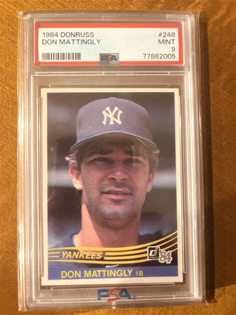 Donruss Don Mattingly Rookie Psa Mint Ebay