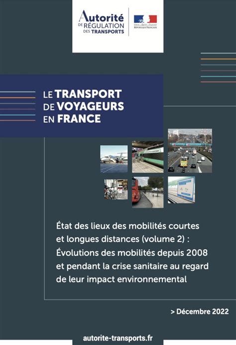 News Tank Mobilit S Le Transport De Voyageurs En France Tat Des