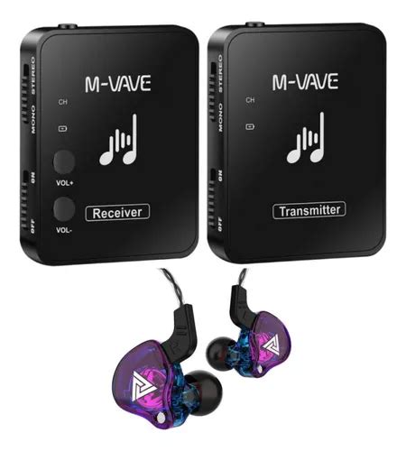 Retorno De Palco M Vave Trasmissor 1 Receptor 1 Fone Roxo