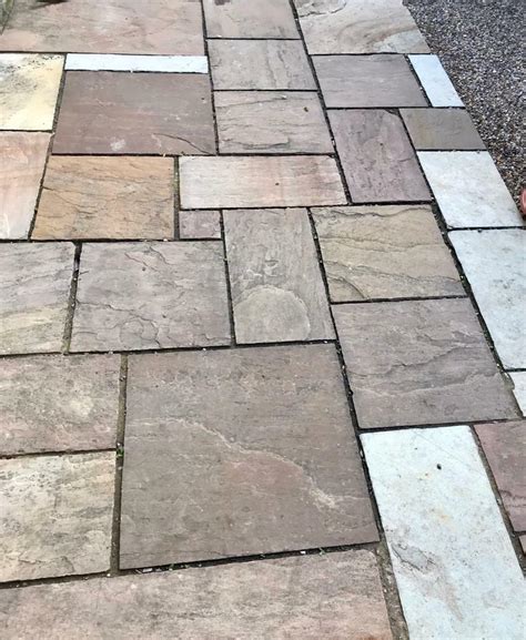 Reclaimed Natural York Stone Paving In Willington County Durham