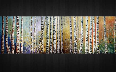 72 Birch Forest Art Original Painting Birch Tree - Etsy | Original ...