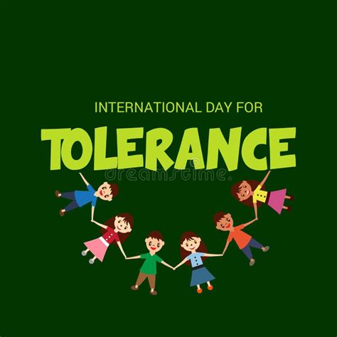 International Day for Tolerance. Stock Illustration - Illustration of ...