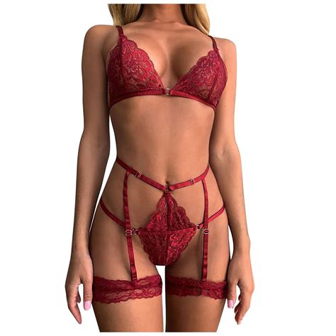 Yuhaotin Lingerie Set Plus Size Women S Special Craft Lace Patchwork