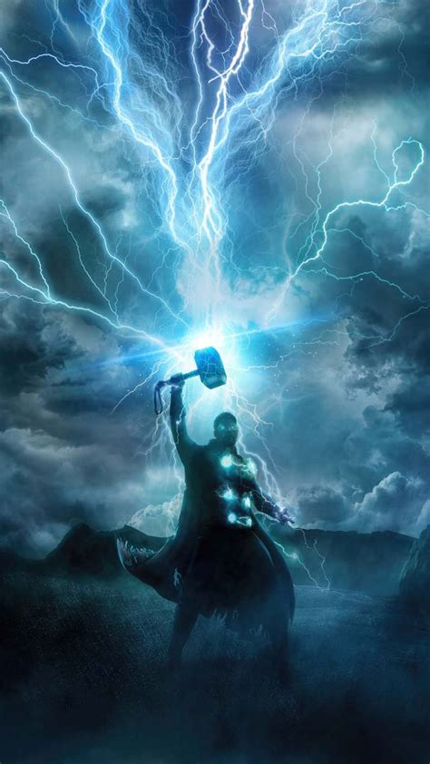 Thor Lightning iPhone Wallpaper