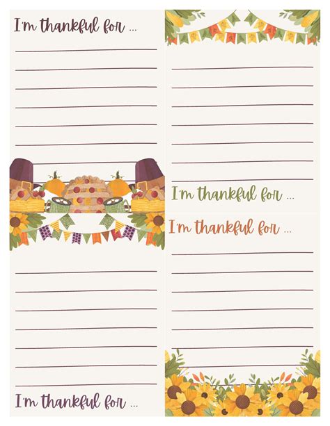 Thanksgiving Printable Gratitude Cards Thankful for Cards - Etsy