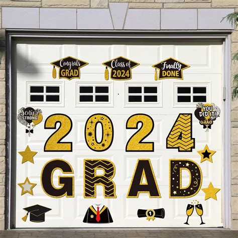 Amazon Konohan Graduation Car Magnets Black And Gold