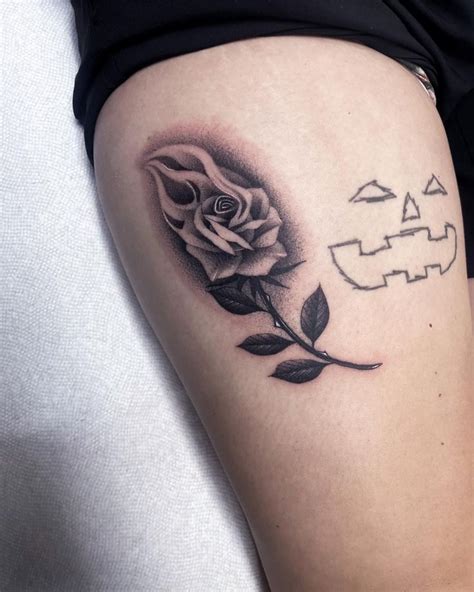 Flamed Rose Tattoo Rose Tattoos For Men Tattoos Flame Tattoos