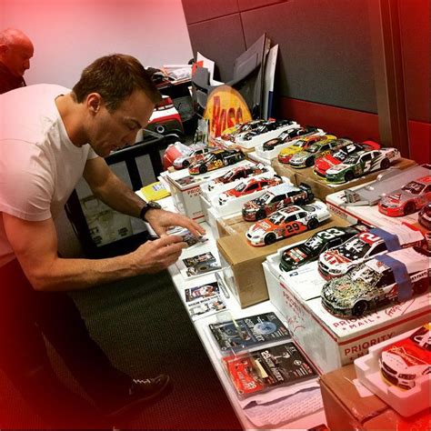 Sprint Cup Champion Kevin Harvick Signing Fan Mail After Winning