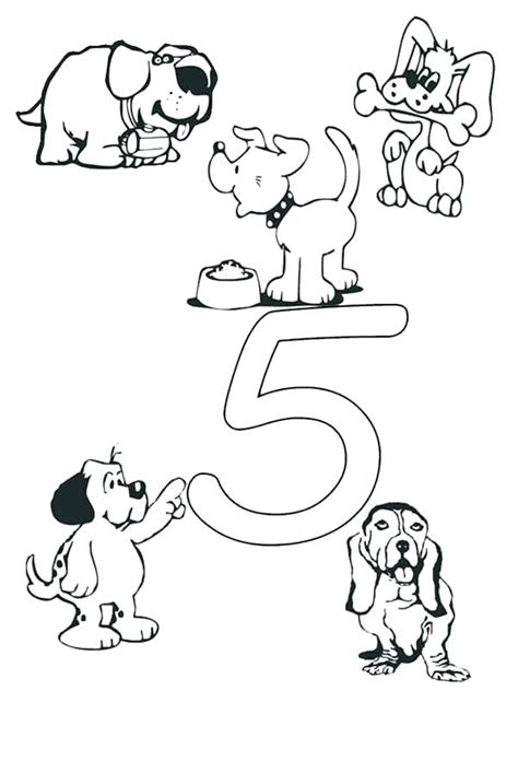 Number 5 Coloring Page at GetDrawings | Free download