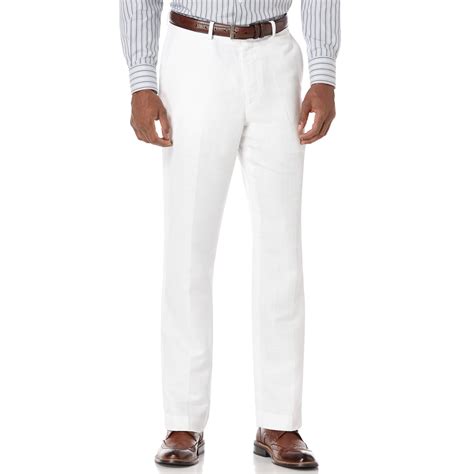 Lyst Perry Ellis Big And Tall Linen Blend Herringbone Pants In White