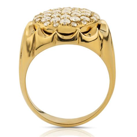 Diamond Pinky Ring in 14k Yellow Gold 2.50 Ctw–Diamond Pinky Rings