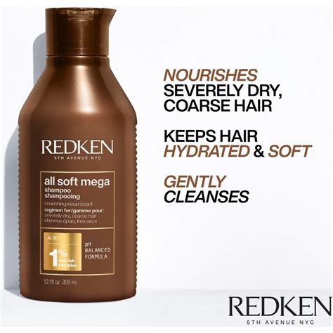 Redken All Soft Mega Shampoo 300 Ml Se Her Nicehair