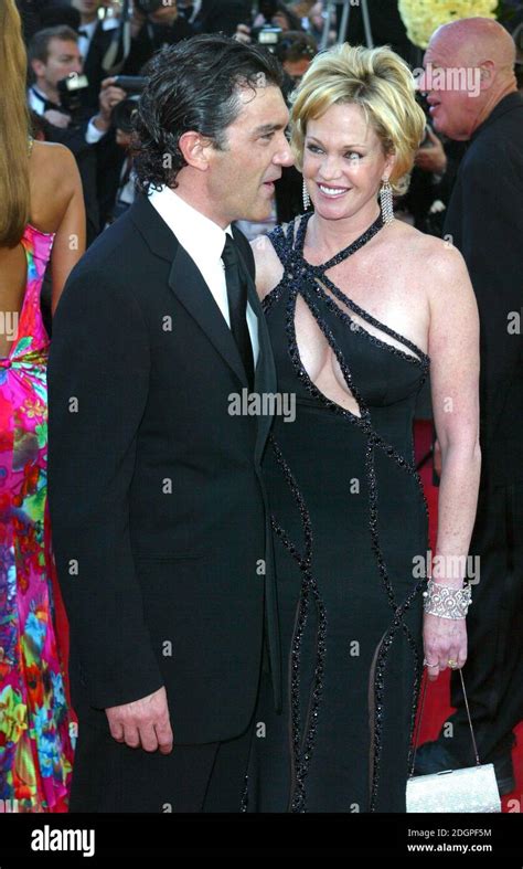 Antonio Banderas and Melanie Griffith at the premiere of Shrek 2, part ...