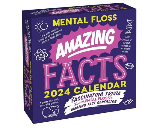 Amazing Facts From Mental Floss 2024 Day To Day Calendar Fascinating Trivia From Mental Flosss