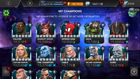 75 Years Of Mcoc Roster And Progression Update Frontline Mcoc