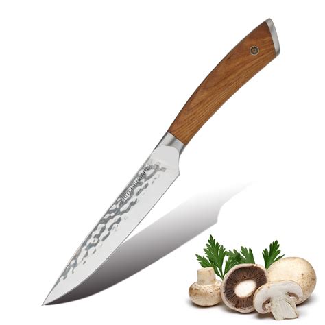 Hip Home Stainless Steel Utility Knife Peel Knife With Wood Handle