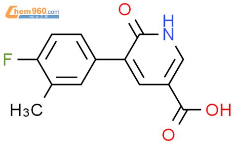 1261976 06 0 5 4 Fluoro 3 Methylphenyl 6 Oxo 1H Pyridine 3 Carboxylic