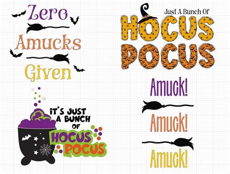 Hocus Pocus Svg Bundle Witchy Svg Black Flame Candle Sanderson