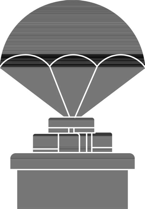 Black Hot Air Balloon With Box Vector Art At Vecteezy