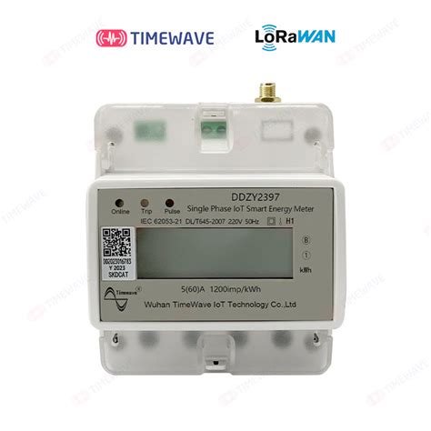 Single Phase Rs Lorawan Cat Modbus Din Rail Smart Prepaid Digital