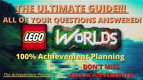 My LEGO Worlds plan is here! It’s my most extensive achievement plan so ...