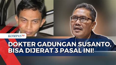 Analisa Pelanggaran Dokter Gadungan Susanto Pakar Hukum Ungkap Hal Ini