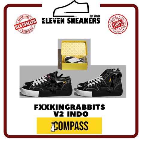 Jual Compass X Fxxking Rabbits FR2 V2 Edisi Indo Low 100 Original