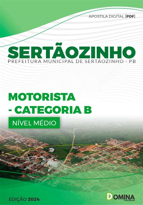 Apostila Pref Sert Ozinho Pb Motorista B